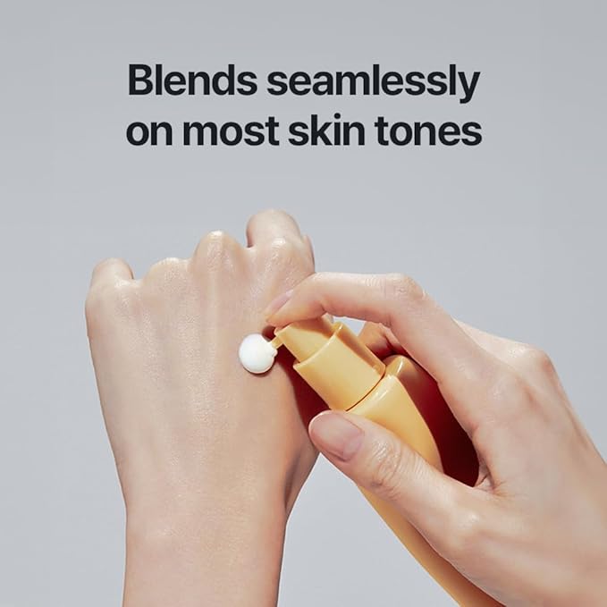 athé Vegan Relief Sun Essence SPF 50+ Broad Spectrum – Lightweight Hydrating Face Sunscreen, No White Cast, Includes Mini Tinted Lip Balm (04 Brave, 0.04 oz) | Vegan K-Beauty (1.69 fl oz)