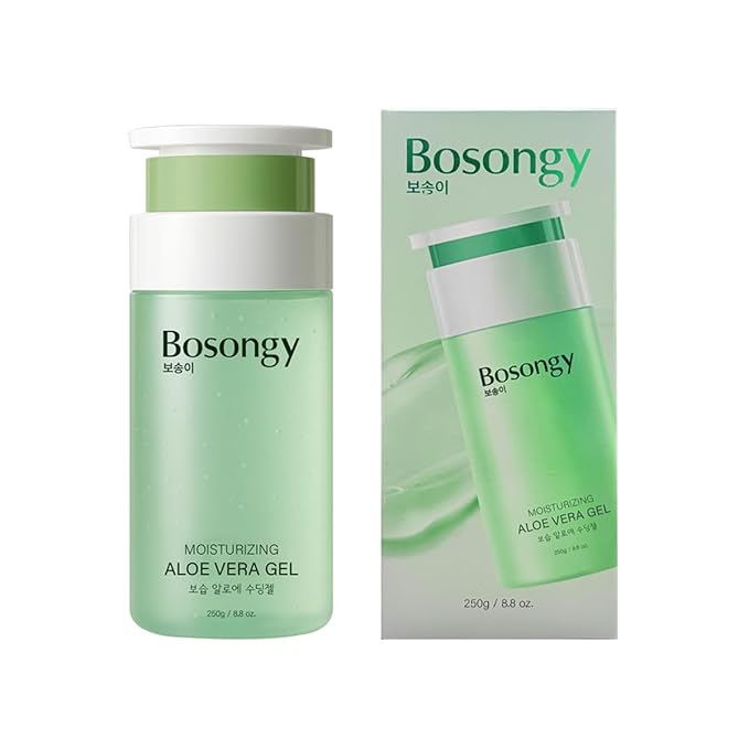 Moisturizing Aloe Vera Gel,Soothing Hydrating Face Body Gel with Pure Aloe Extract, Korean Skincare Green Tea Calms Redness, Repairs After Sun,Refreshes Sensitive Skin (8.8oz
