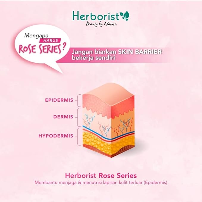 Herborist Rose Series Face Toner Rose Water Air Mawar 100ml (Pack of 1)