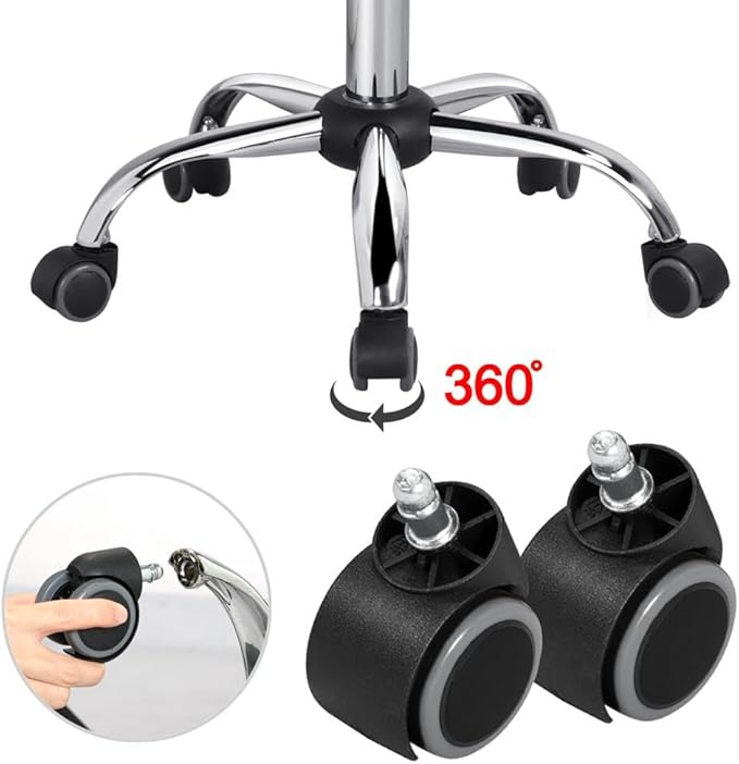 Yaheetech Adjustable Task Chair PU Leather Low Back Ribbed Armless Swivel Black Desk Chair Office Chair Wheels