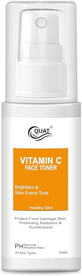 Vitamin C Face Toner – Brightening & Hydrating Facial Toner for Even Skin Tone, Pore Minimizing & Refreshing Toner, Alcohol-Free pH Balanced Skincare for All Skin Types – 100 ml