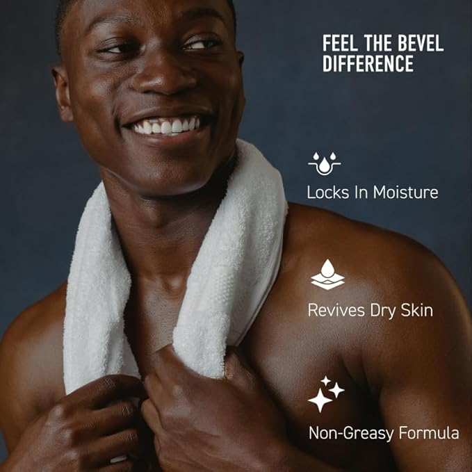 Bevel Body Cream, Luxury Body Lotion for Men, Dermatologist Tested & Hypoallergenic Moisturizer, Men's Lotion for Dry Skin, Cocoa & Shea Butter, Paraben Free, Petroleum Free, Supreme Oak Scent, 12 oz