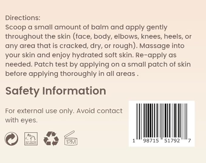 Whipped Beef Tallow Face Moisturizer | 100% Grass Fed Beef Tallow Skin Face Balm Cream | Lotion Balm Body Moisturizer with Honey & Almond | 4 oz | Natural Skin Care