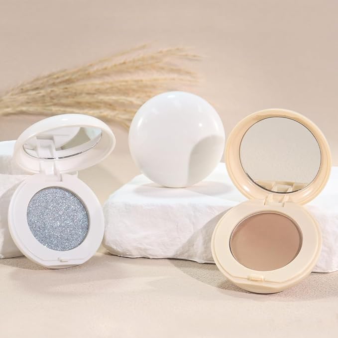 Single Cream Eyeshadow,Ivory Matte Eye shadow Pallette,Waterproof&Long Lasting Mini Eyeshadow,Soft Matte Eye Makeup,Vegan & Cruelty-Free Eye shadow for Brown Blue Green Eyes #06