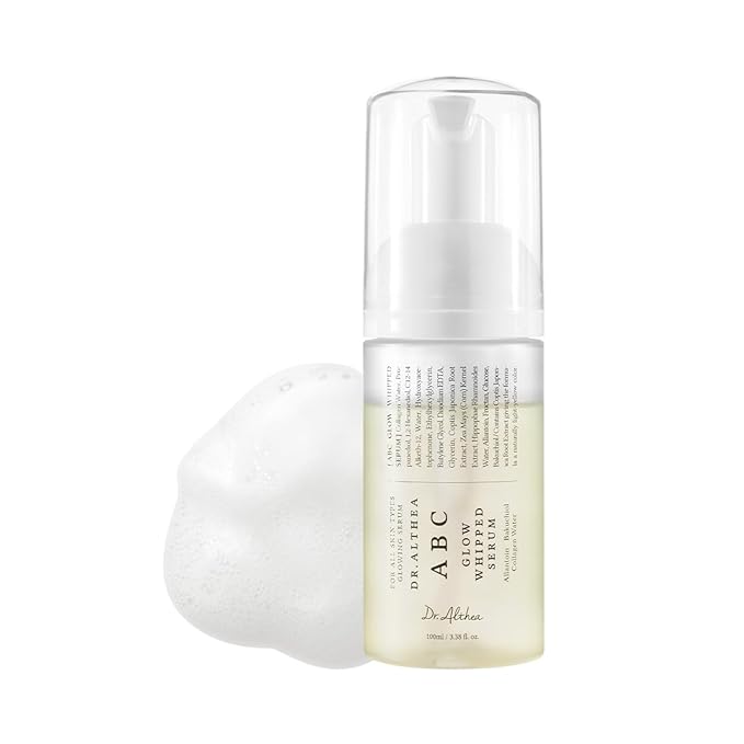 Dr.Althea ABC Glow Whipped Serum | Bubble Toner with Collagen & Vitamin Tea Wtater | Radiance-Boosting Toner for Instant Hydration & Makeup-Ready Finish | Vegan Korean Skincare, 3.38 Fl Oz