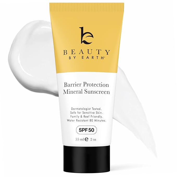 Mineral Body Sunscreen SPF 50 – Non-Nano Zinc Oxide, 80 Min Water Resistant, Made in USA with Organic & Natural Ingredients