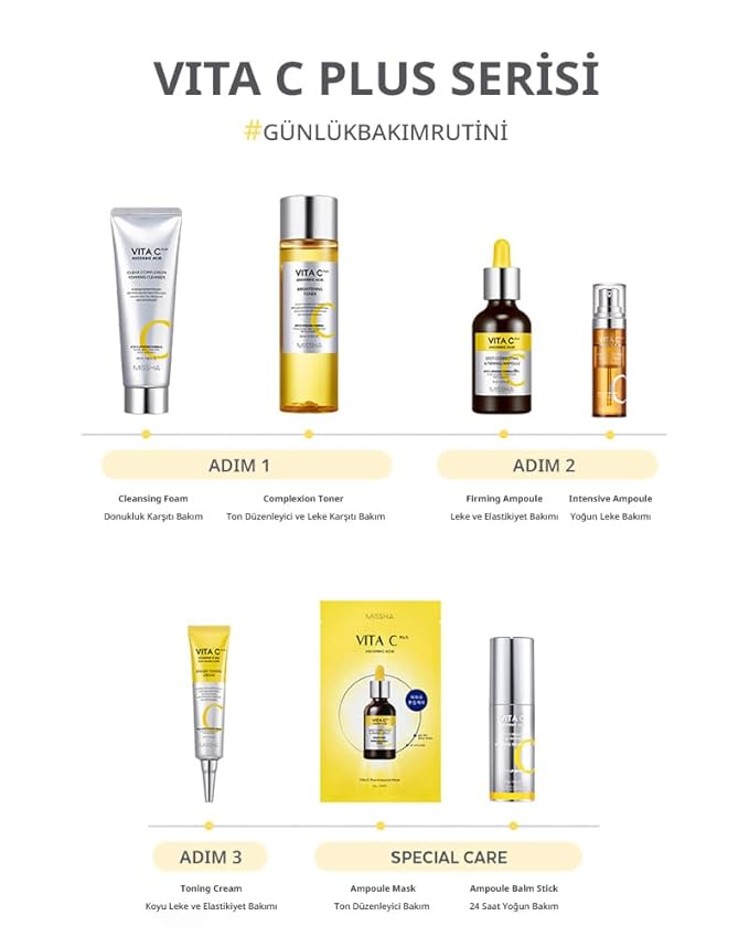 MISSHA Vita C Plus Ampoule Balm Facial Serum Stick - Instant Wrinkle Care, Nourishing Ampoule Balm