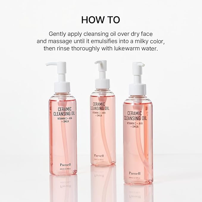 Parnell AHA Magic Melt Set - Deep Pore Cleansing Ritual | Cleansing Oil + 9.12% Wash-Off Serum Duo for Smooth Texture, Blackheads & Sebum Control | K-Beauty