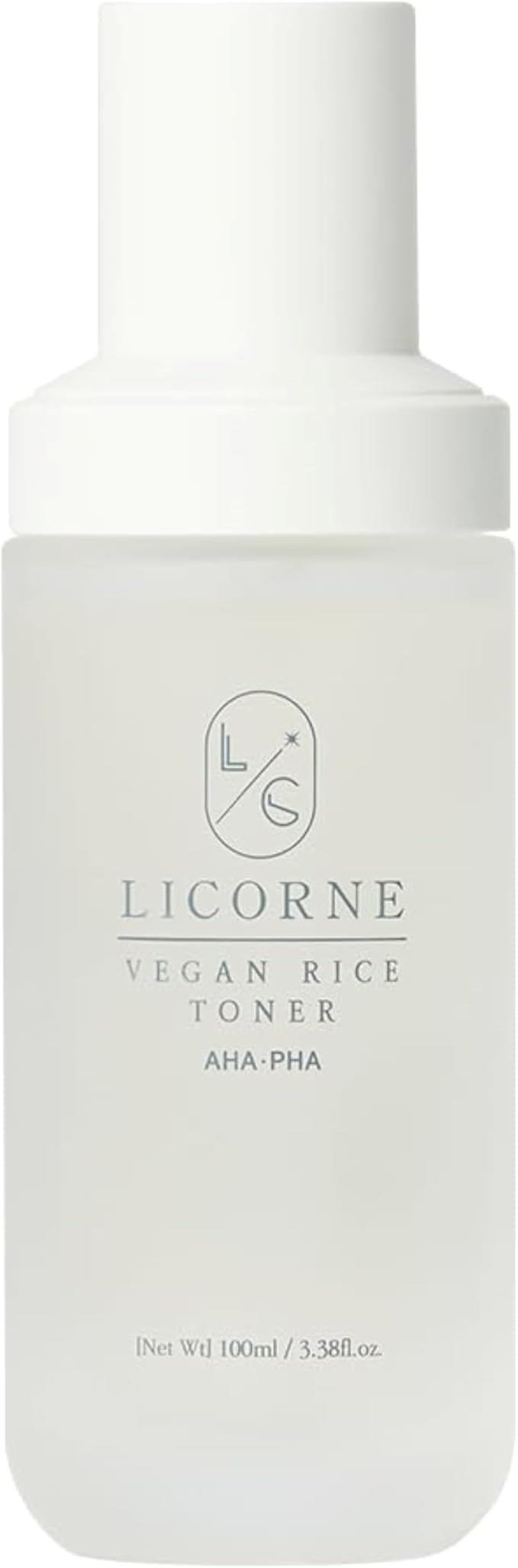 LICORNE Vegan Rice Face Toner - Hydrating & Clarifying Water Essence with AHA, PHA, Gentle Texture Refining Daily Facial Toner for Luminous Glow, 3.38 Fl Oz
