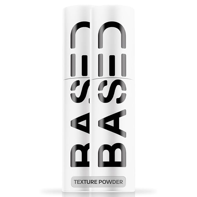 BASED Hair Texturizing Powder, Lightweight & Volumizing Hair Styling Powder with Matte Finish, Add Texture to Hair with Medium Hold, For Short to Medium Hair, (1.69oz Bottle, 2.5 Gram Fill, Pack of 2)