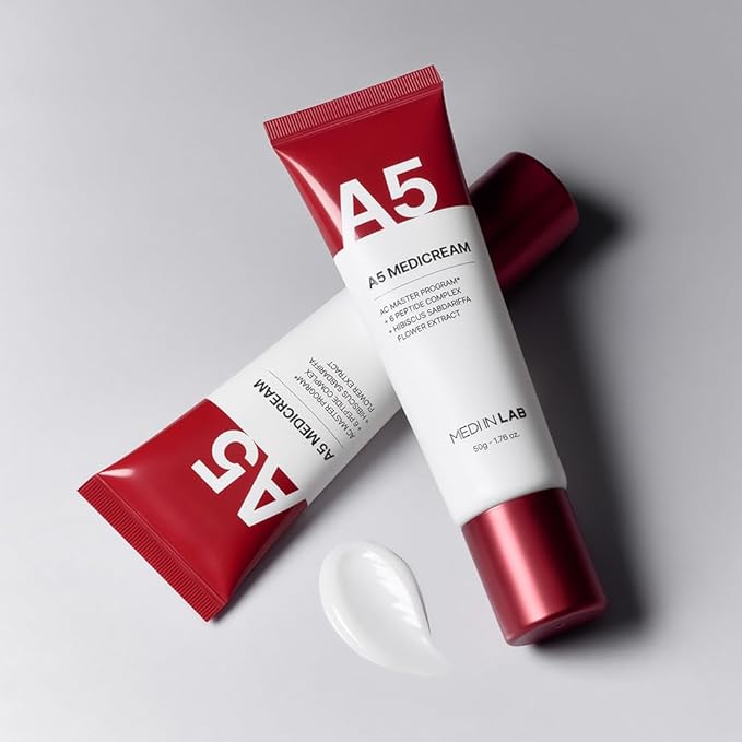 MEDI IN LAB A5 Medicream — Soothing Moisture Cream for Sensitive Skin, Wrinkle-Improving Functional Cosmetics, Blemish Care Cream, 1.76 oz (50 g), Korean Skincare, Korean Cosmetics