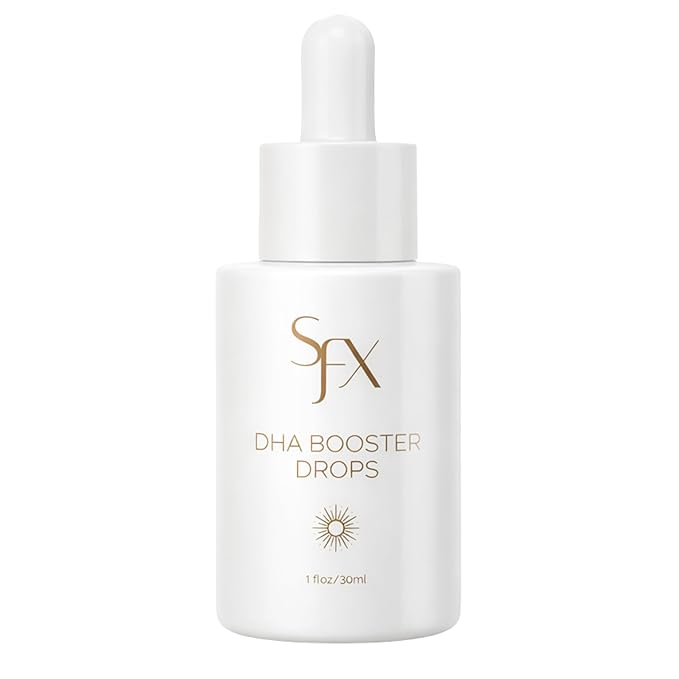 SunFX DHA Tanning Drops - Customizable Self-Tanning Drops for Lotions & Spray Tanning Solutions - Professional-Grade Formula for Natural, Streak-Free Glow - Vegan, Cruelty-Free, 1oz