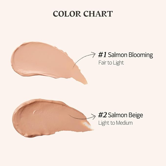 SKINFOOD Salmon Dark Circle Concealer Cream - Under Eye Concealer for Dark Spots and Wrinkles - Full Coverage - Stocking Stuffers, 0.35 Oz/10 g (Salmon Beige)