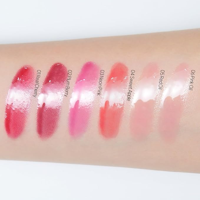 ETUDE Dear Darling Oil Tint #3 Neon Pink (0.14 fl.oz) | High Moisturizing and Strong Hydrating Lip Oil/Lip Gloss | Smooth and Moist Lips | Non-Sticky Lip Oil Tint For Dry Lips | K-beauty