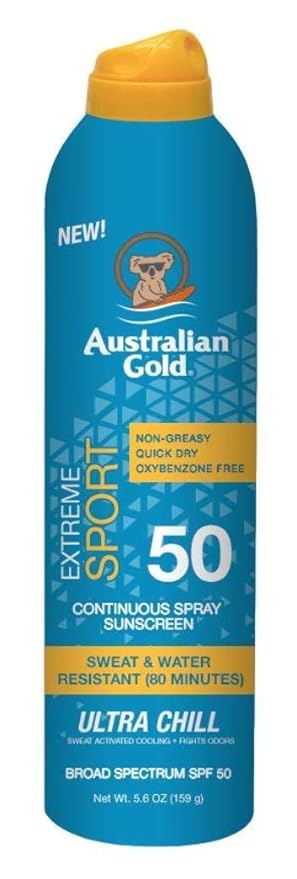 Australian Gold Continuous SPF#50 Spray Extreme Sport 6 Ounce (Pack of 6)