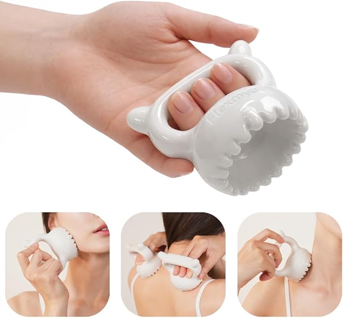 Ceramic Gua Sha Fascia Tool – Korean Body & Face Massager for Lymphatic Drainage, Cellulite, Muscle Recovery & Trigger Point Relief – US Patented