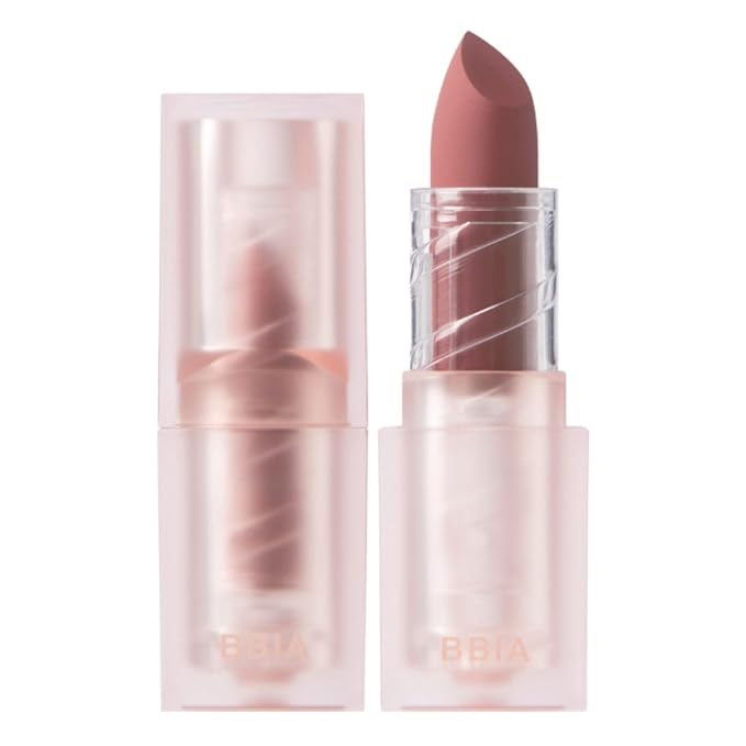 BBIA Last Powder Lipstick Series2 - Powder Matte Lipstick, Full Coverage, Non-Drying Matte Finish, Weightless Velvet Texture, Long-Lasting Lip Makeup, MLBB, Vegan, Korea Lip Makeup (09 MARIGOLD)