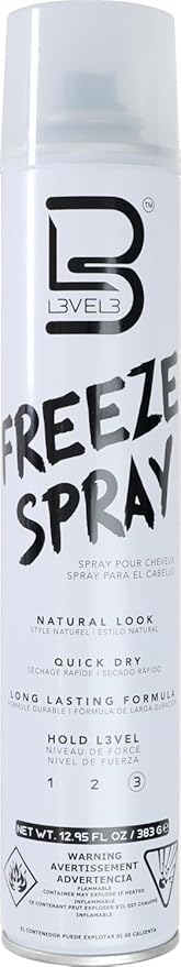 L3 Level 3 Hair Spray - Long Lasting and Strong Hold Hair Spray (12.95 Oz)