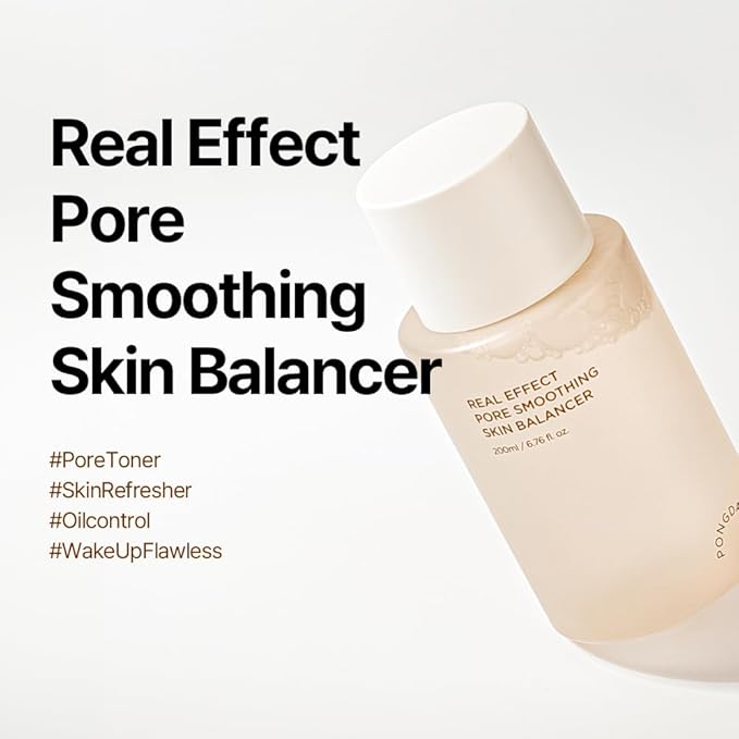 PONGDANG Real Effect Firming Duo for Pore : Pore Smoothing Skin Balancer & Pore Tightening Cream, Pore Minimizer, Hydrating, Peptide, Panthenol, Niacinamide, Korean Skincare