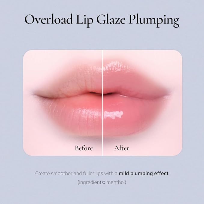 DINTO Official Overlord Lip Glaze 331 Lip Gloss | Korean Cosmetics | Vegan | Moisturizing Gloss | Glass Lip | Long Lasting Color | High Density (331 Pantoufle de verre)