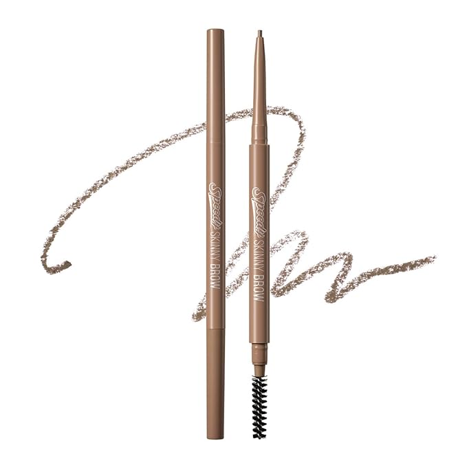 PERIPERA Speedy Skinny Brow (11 MOCHA TAUPE),1.5mm Precise Eyebrow Pencil, Dual-Sided Fine Tip Shades, Define Fills Brow Make up, K Beauty, Korean Make-up