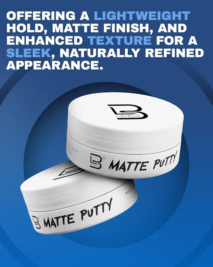 L3 Level 3 Matte Putty - Grooming Hair Product for Women and Men - Hair Texturizing Putty with Matte Finish (3.5 Ounce (Pack of 1))
