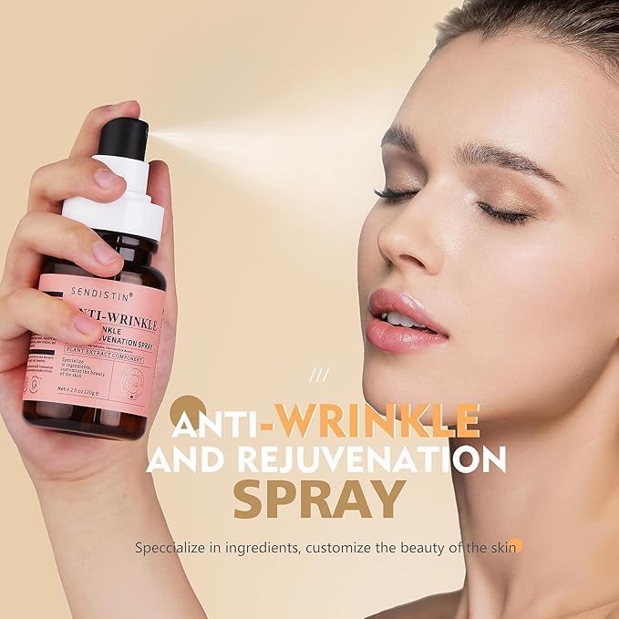 Facial Mist Hydration Spray, Soothing Sensitive Skin - Anti Wrinkle & Face Toner Spray for All Skin Types (4.2 OZ) (Pack of 2)