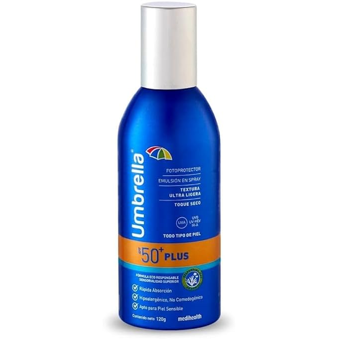 Umbrella Plus Spray 50+, broad spectrum Sunscreen 120G