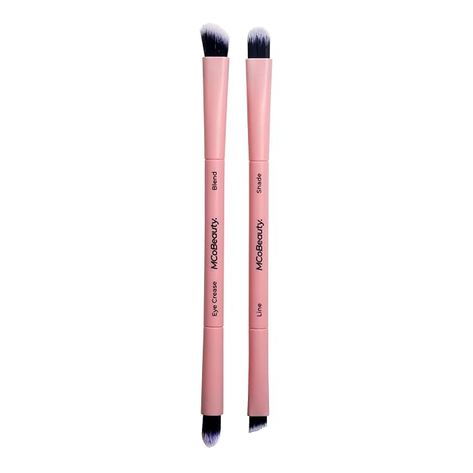 MCoBeauty - Pro Deluxe Eye Set - 4-Piece Professional Eyeshadow Brush Collection for Blending, Lining, Defining & Contouring - Stocking Stuffers, Brochas para Maquillaje, Makeup Brush Set