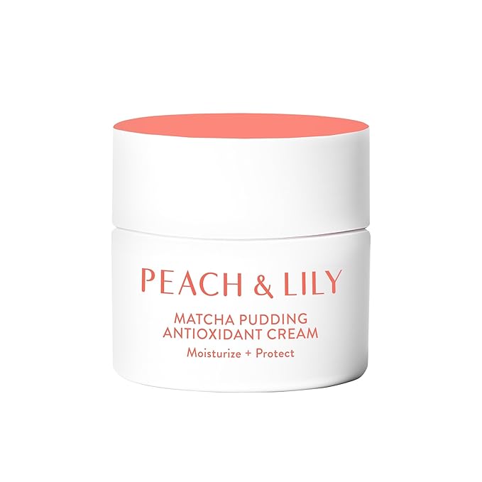 Peach & Lily - Matcha Pudding Antioxidant Cream (1.69 fl oz) - Face Moisturizer Cream - Protect & Hydrate Skin - Green Tea, Vitamin B3, Niacinamide - Self Care - Vegan, Cruelty Free - Korean Skincare