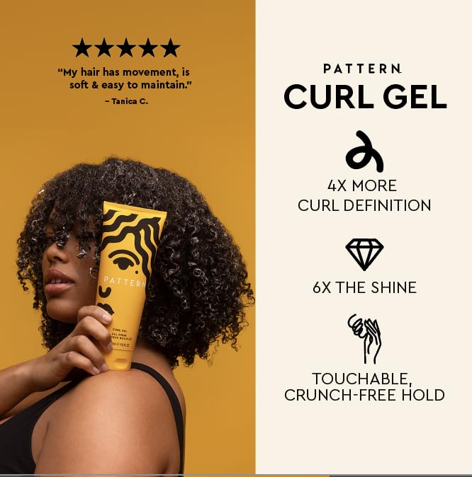 PATTERN Beauty by Tracee Ellis Ross Mini Curl Gel w Medium Hold w Aloe and Cacay Oil for Curly Hair, Travel Size (Pack of 2)