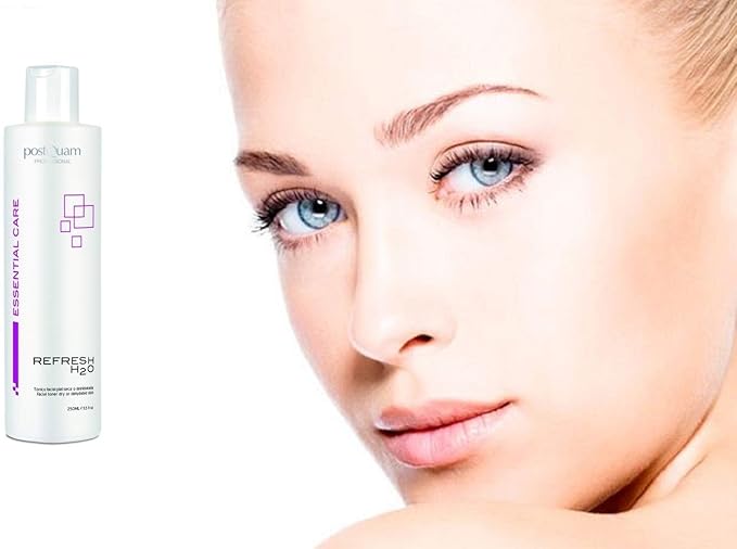 postQuam Professional Refresh H2O for Dry or Dehydrated Skin Moisturizing Tonic 250ml - Super Hydrating Effect – Provides A Toning and Refreshing Effect - Alcohol Free - Aloe Vera Sunflower Extract