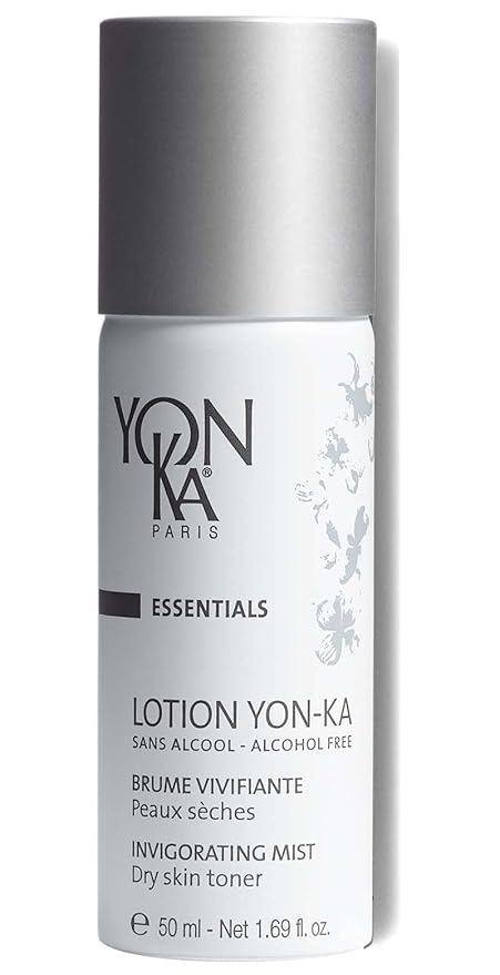 Yonka Lait Nettoyant Travel Size Cleanser and Lotion PS Travel Size Toner Set, Gentle Milk Cleanser & Makeup Remover, Toner for Dry or Sensitive Skin