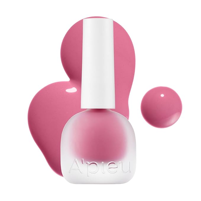 A'PIEU Juicy-Pang Water Blusher [PK02] – Fruity Liquid Blush for Cheeks, Buildable & Blendable Color, Hydrating Dewy Finish with Fruit Extract Blend & Rose Flower Water, 0.31 fl oz