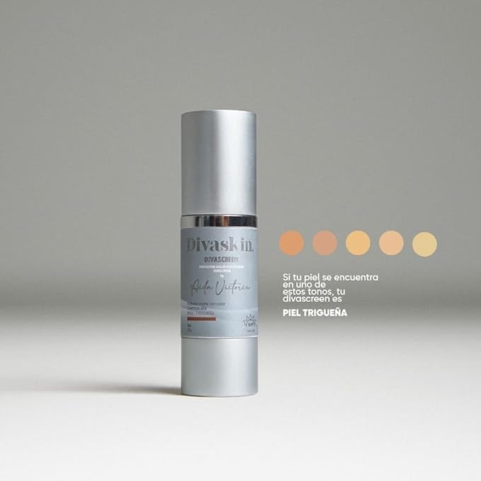 DIVASCREEN BY DIVASKIN Tinted Sunscreen SPF 50 by Aida Merlano | Broad Spectrum UVA/UVB Protection, With Vitamin E, Hydrating, Lightweight, Fast Absorbing, Multiple Shades (brown)