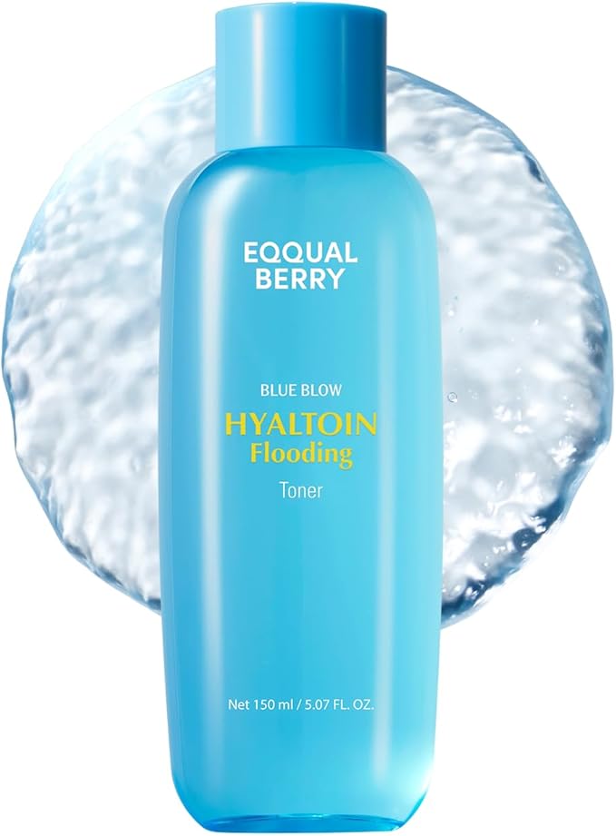 EQQUALBERRY Hyaltoin Flooding Toner | Moisture-Rich Hydrogel Toner for Deep Hydration | Cooling Essence Texture | Hyaluronic Acid & Ectoin | Makeup-Ready Skin (5.07 fl.oz / 150ml)
