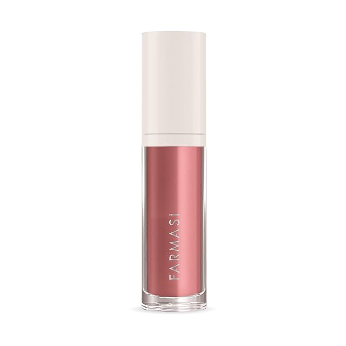 FARMASi Tinted Lip Plumper, Plumping Lip Gloss, Promoting Natural Circulation for Fuller, Younger Looking Lips, Hydrating, High-Shine, Volumizes, Lover
