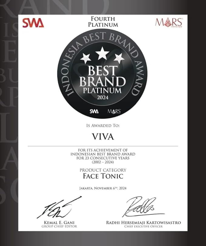 Viva Cosmetics, Face Tonic, 200ml, Lemon (Pack of 1)