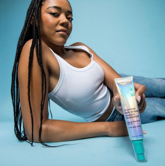 Urban Skin Rx® Pro Strength Sheerglow Even Tone Daily Defense Mineral Moisturizer & Broad-Spectrum Sunscreen SPF 30, Weightless Hydration, Brightens Complexion, Prevents Signs of Aging, 2.25 FL Oz
