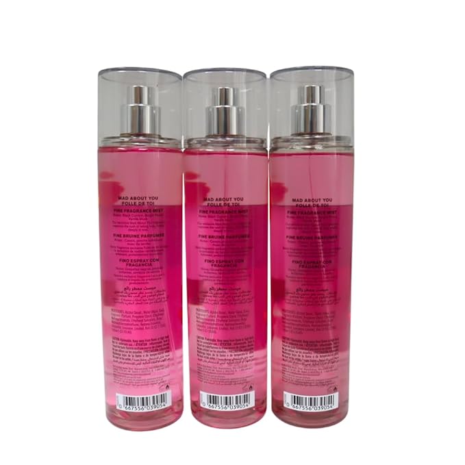 Bath & Body Works MAD ABOUT YOU Fine Fragrance Mist Gift Set with a Red Bow for Holiday & Gifts - Pack of 3