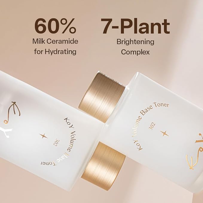 KOY Volume Base Toner & Solid Platinum Retinolic Lifting Serum Set | Two-Step Skincare Duo with Protein Complex & Retinolic Blend | Smooth & Balanced Skin