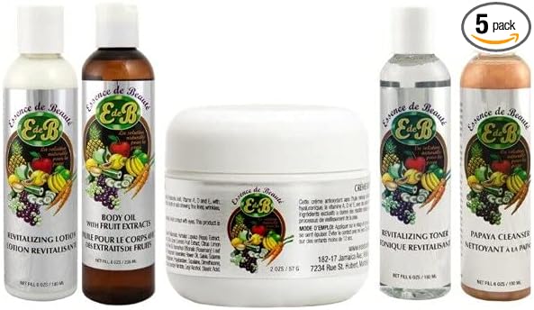 Essence de Beaute Collagen 4oz Cream, Body Oil, Cleanser, Lotion, Toner Full Set