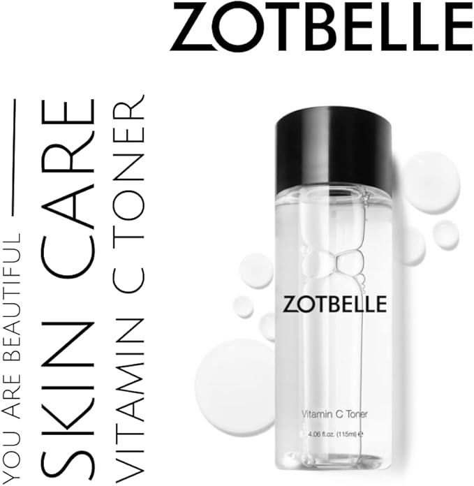 ZOTBELLE Vitamin C Toner Helps to Keep The Skin Looking Youthful, Shields from Sun Damage and minimizes The Appearance of Wrinkles, Dark Spots and Acne.