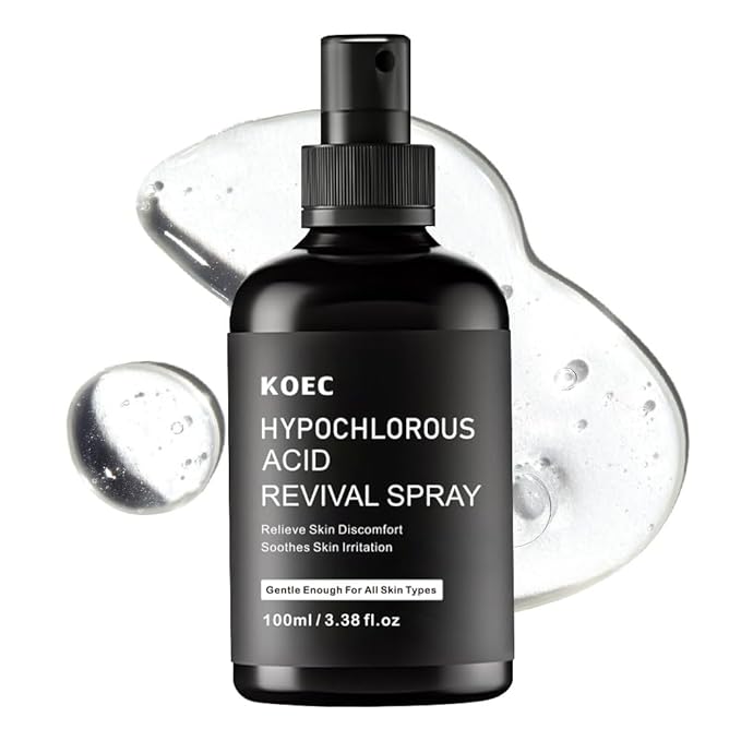 KOEC Hypochlorous Acid Revival Spray,Soothing & Purifying & Calming Face Toner & Cleanser for All Skin Types 100ml