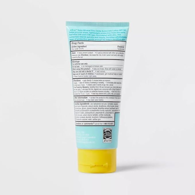 Baby Mineral Sunscreen Lotion - SPF 50-3oz - up&up