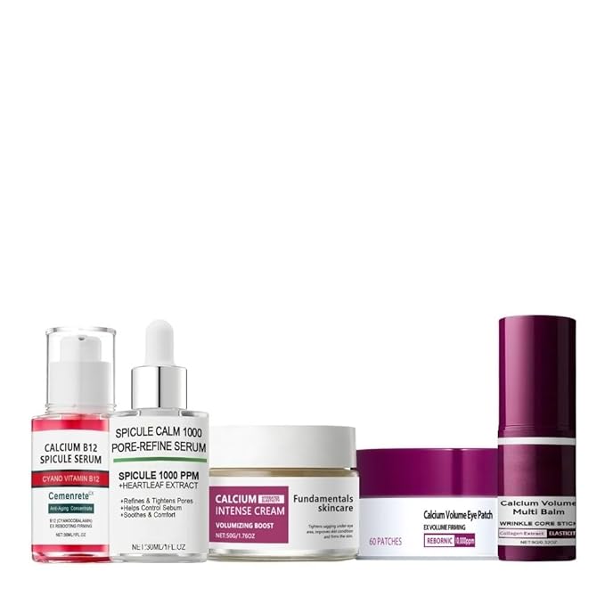 Collagen Skin Care Set, 5Pcs Anti Aging Face Care Sets for Women,Firming Skin,Shrink Pores,Smooth Wrinkles,Hydrating Skin Care Set Include Serum Face Cream Eye Cream Toner Cleanser
