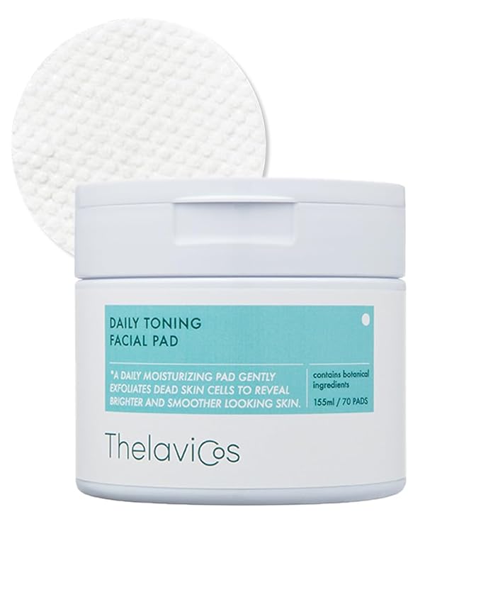 Daily Toning Facial Pad | Soothing toner pad with Cica for mild exfoliation and sebum control, fresh & light texture, no fragrances | Korean Skincare for sensitive skin (70 Pads)