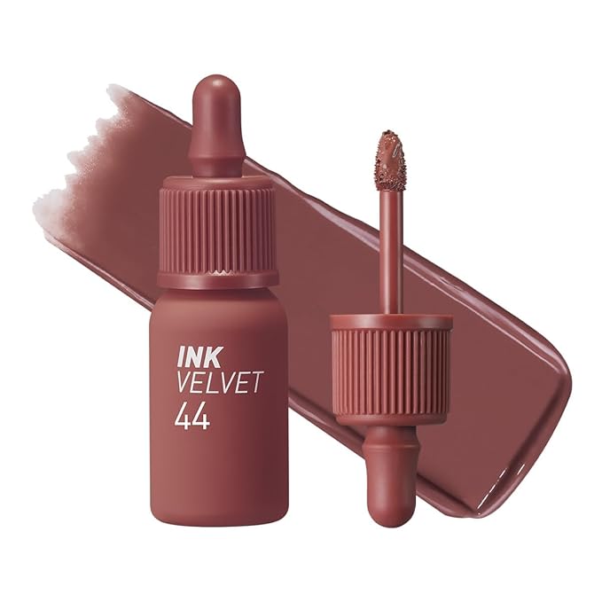 Peripera Ink the Velvet Lip Tint - High Pigment Color, Longwear, Weightless, Gluten-Free, Paraben-Free (044 CHESTNUT NUDE)
