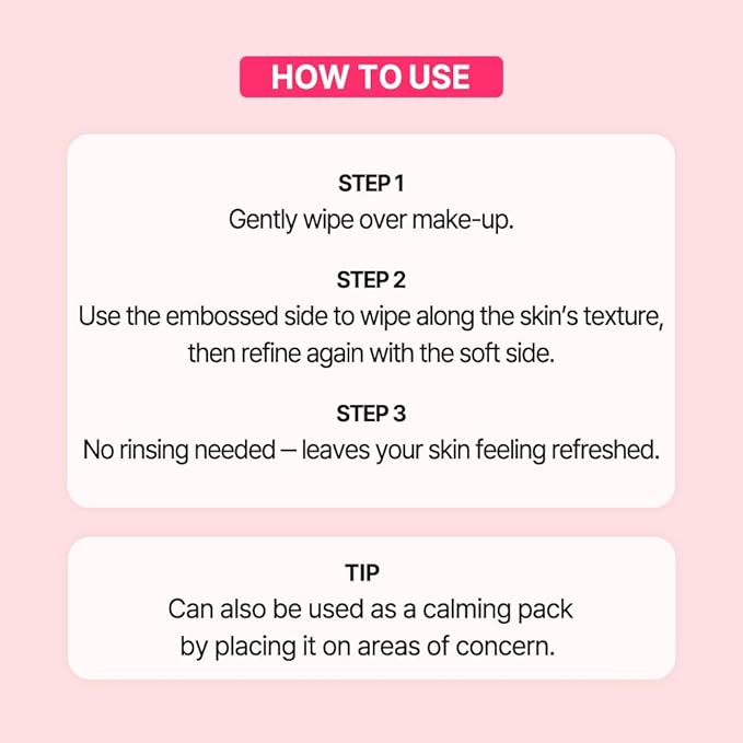 Veramore Rose & Tea Tree Pore Cleansing Pads – No-Rinse Daily Exfoliating Toner Pads with Damask Rose Water & Tea Tree | Gentle Blackhead & Makeup Removal, K-Beauty Skincare, 70 Count (7.05 oz)