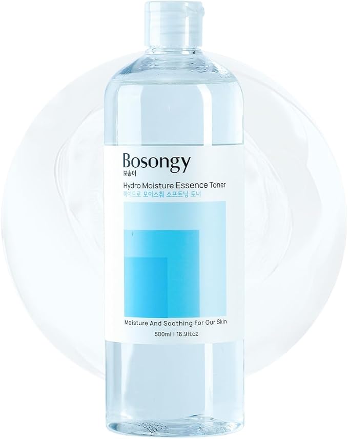 Hydro Moisture Essence Toner 500ml(16.9fl.oz.) – Deep Nourishing Facial Toner for Dry & Sensitive Skin, Korean Skincare Infused with Hyaluronic Acid, Panthenol, and Azelaic Acid.